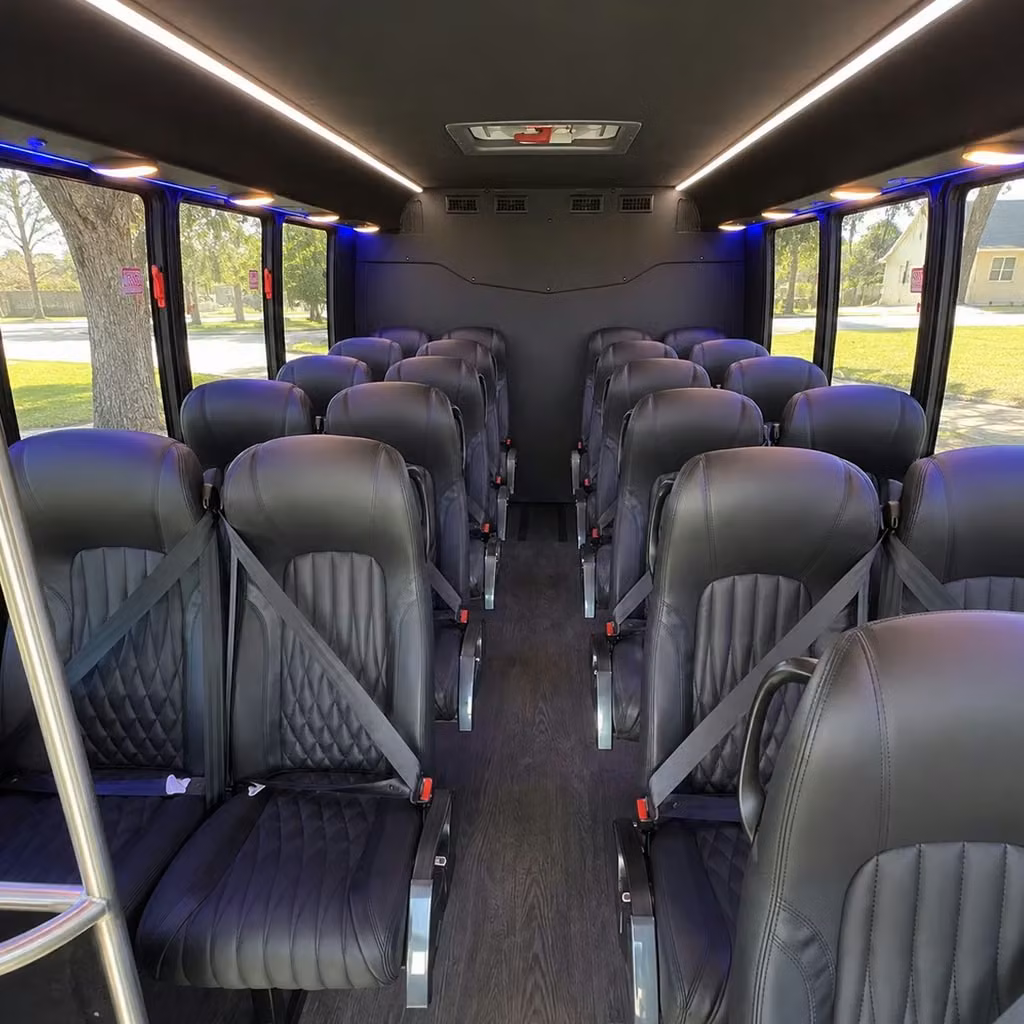 28 passenger minibus inside