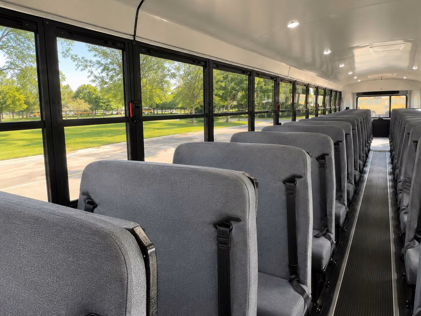 school bus interior